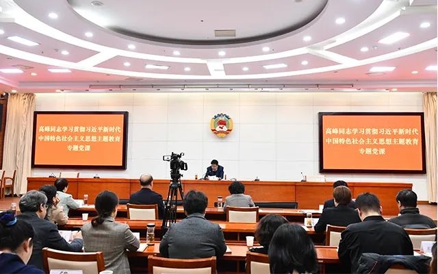 高峰在主题教育专题党课上强调为交出高质量发展优异答卷作出政协新贡献