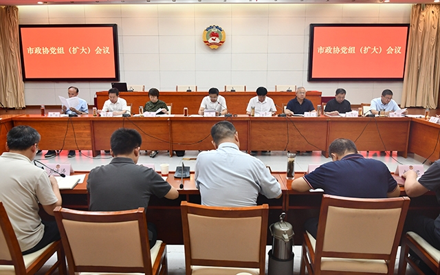 市政协召开党组（扩大）会议
